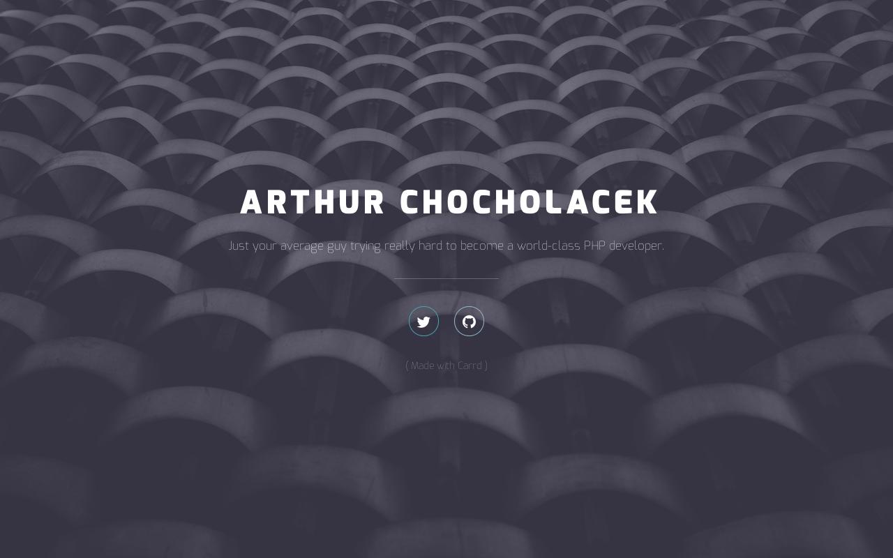 Carrd profile picture for @arthur